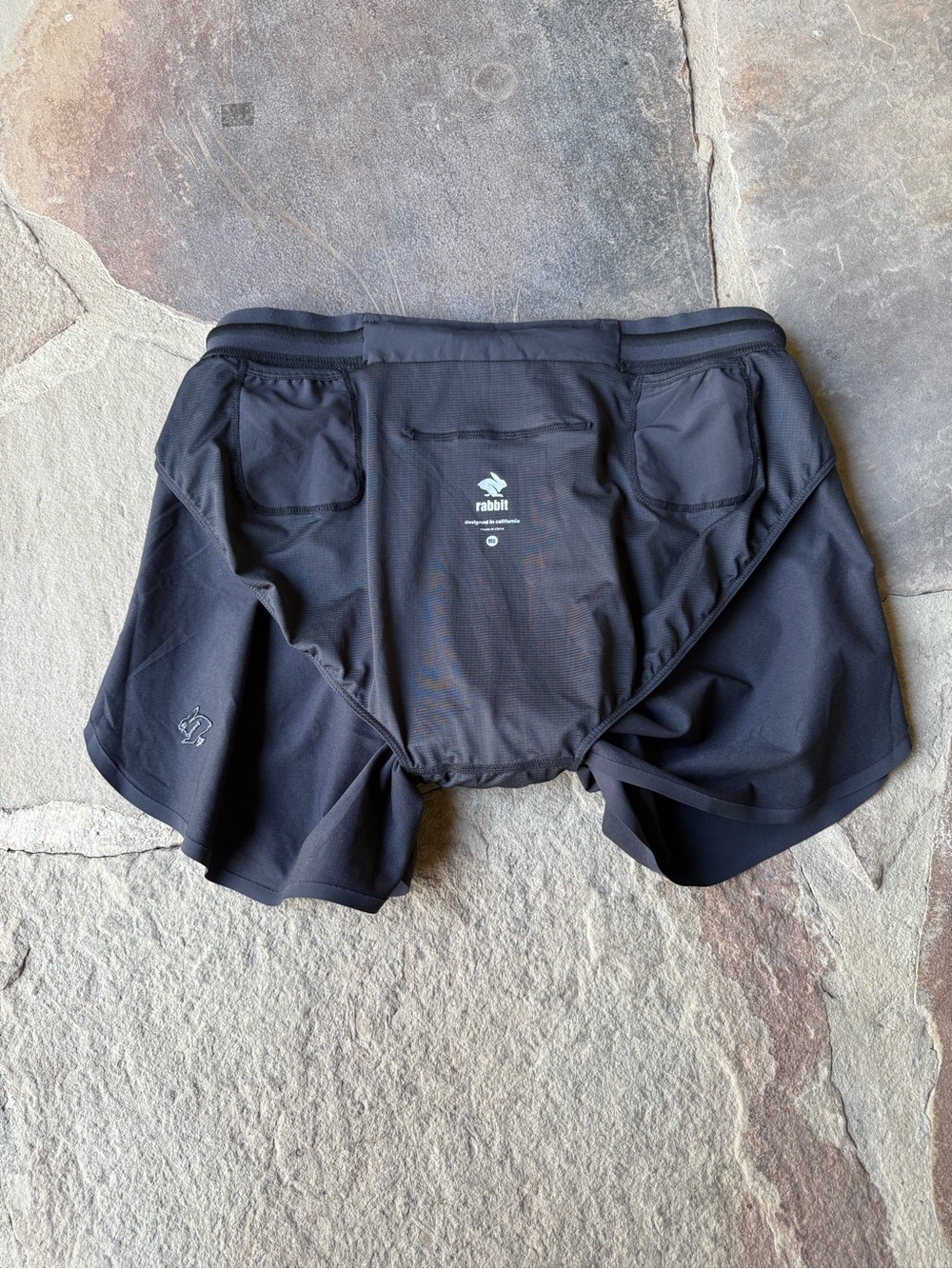 Men’s Rabbit Black Running Shorts - Lightweight Performance - Picture 7 of 10